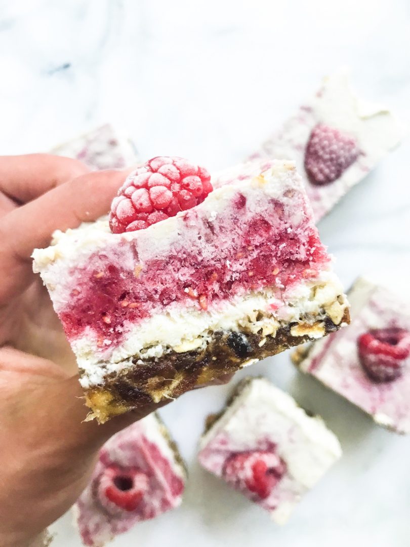 Raw Vegan Coconut Raspberry Bars Driscoll S Berry Together Campaign