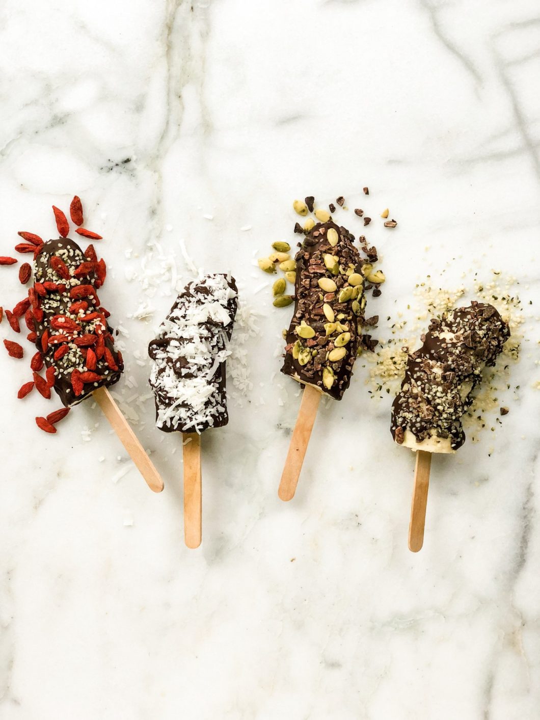 Chocolate Covered Banana Superfood Pops | Living Well With Nic