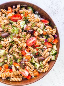 Gluten-Free Greek Pasta Salad - Living Well With Nic
