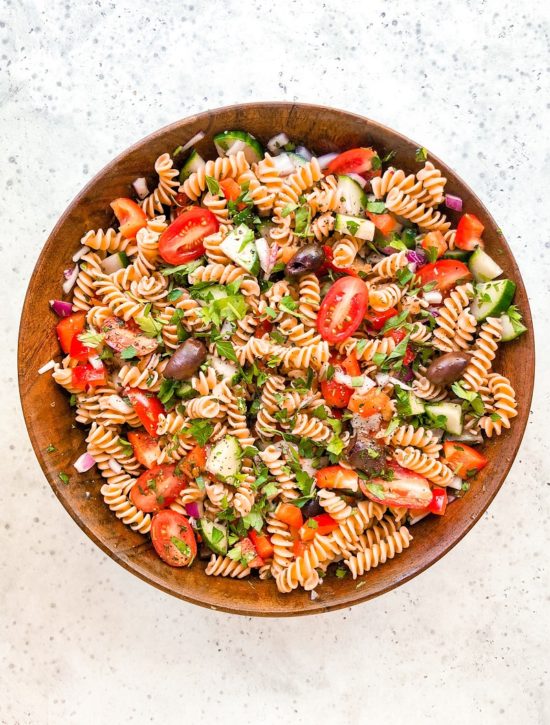 Gluten-Free Greek Pasta Salad - Living Well With Nic