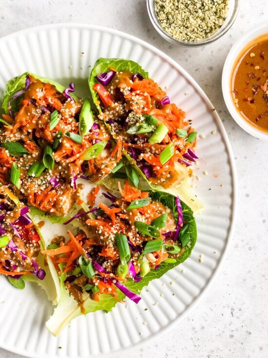 Crispy Tofu Lettuce Wraps - Living Well With Nic